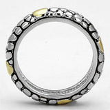 3W332 - Reverse Two-Tone Brass Ring with Epoxy in Jet - Alamode - Flyclothing LLC
