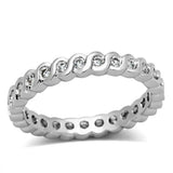 3W489 - Rhodium Brass Ring with AAA Grade CZ in Clear - Alamode - Flyclothing LLC