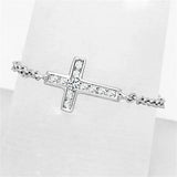 3W519 - Rhodium Brass Ring with AAA Grade CZ in Clear - Alamode - Flyclothing LLC
