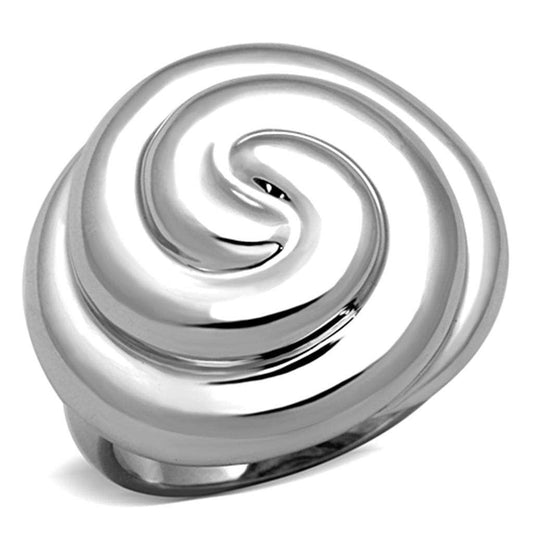 3W723 - Rhodium Brass Ring with No Stone - Alamode - Flyclothing LLC