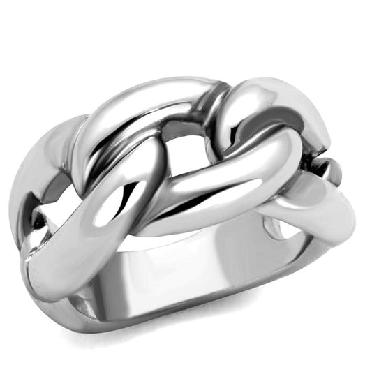 3W874 - Rhodium Brass Ring with No Stone - Alamode - Flyclothing LLC