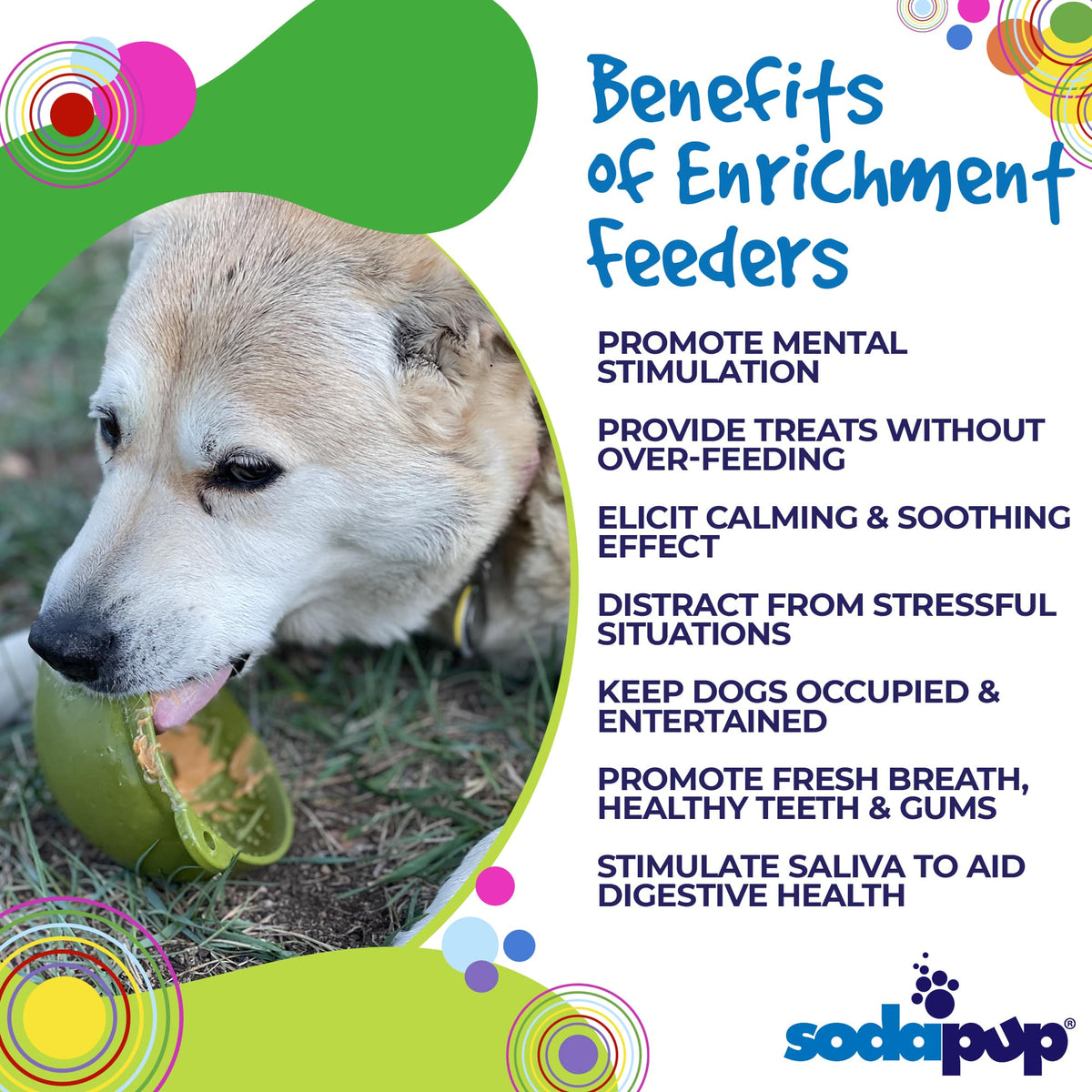 Garden of Eatin' Tipsy Bowl - Wobble Lick Mat for Dogs & Cats | USA Made - SodaPup/True Dogs, LLC - Flyclothing LLC