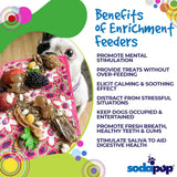 Flower Power emat - Enrichment Lick Mat for Dogs and Cats | Flower Design | USA Made - SodaPup/True Dogs, LLC - Flyclothing LLC