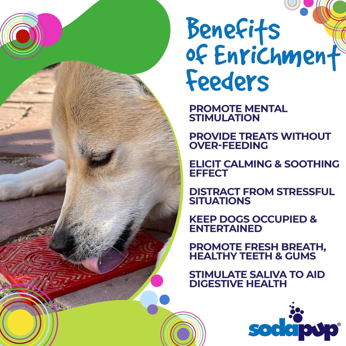 Love eMat - Enrichment Lick Mat for Dogs and Cats| Heart Design | SodaPup - SodaPup/True Dogs, LLC - Flyclothing LLC