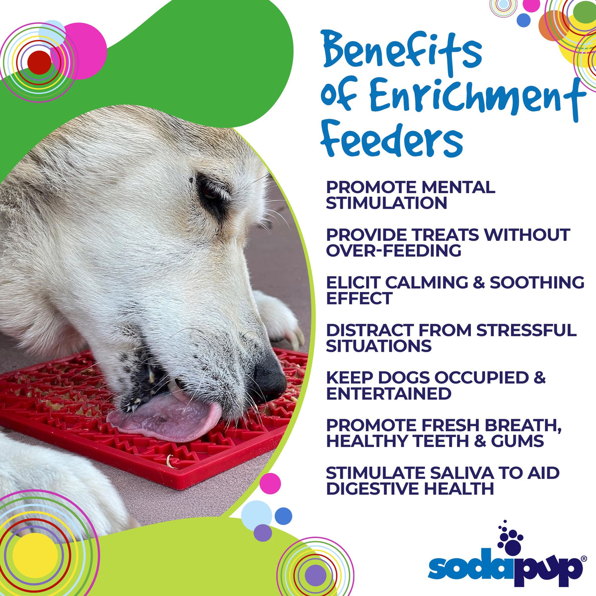 "Peace" Christmas Tree emat - Enrichment Lick Mat for Dogs and Cats | Christmas Tree design | SodaPup - SodaPup/True Dogs, LLC - Flyclothing LLC