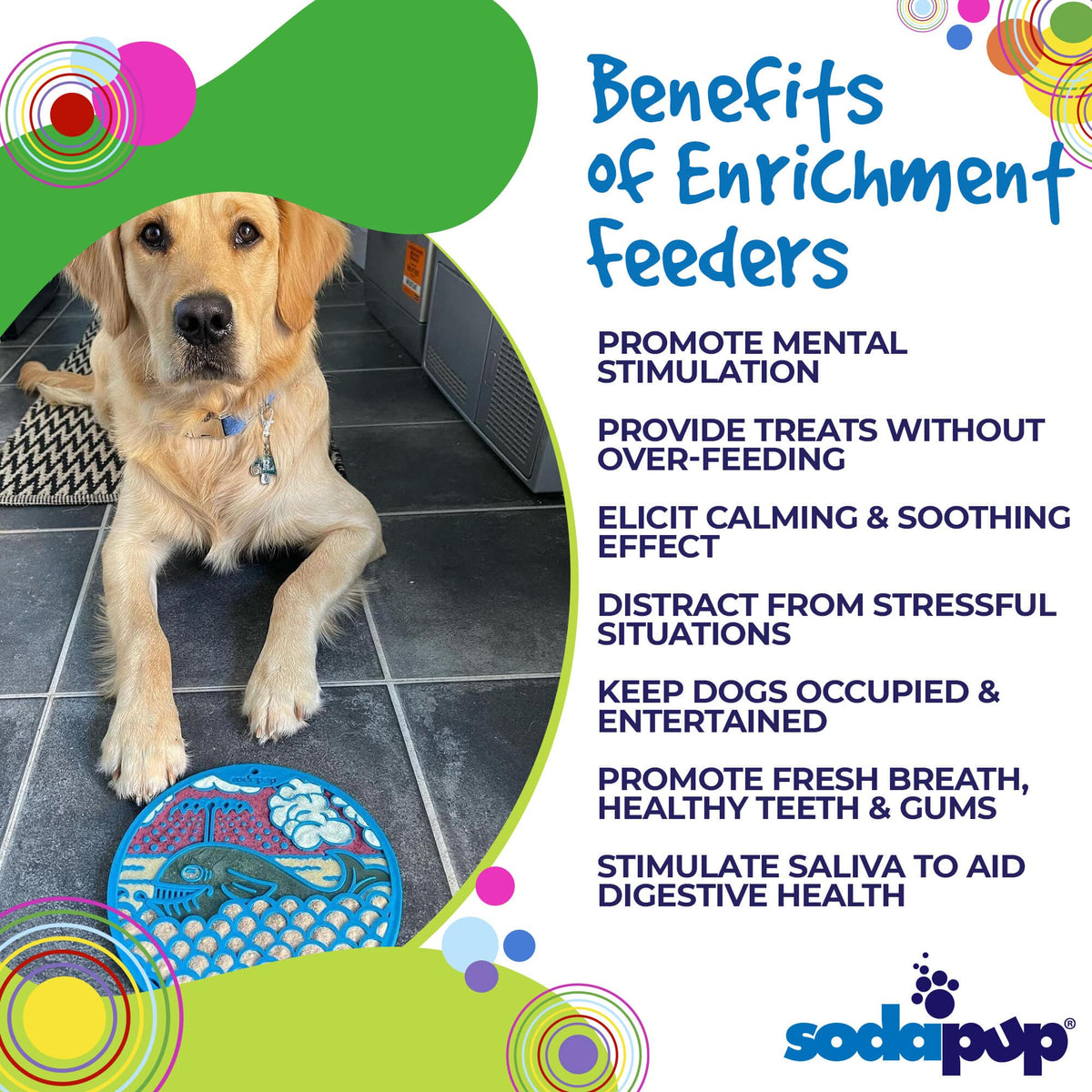 Whale eMat - Enrichment Lick Mat for Dogs and Cats - with Suction Cups | Whale Design | USA Made - SodaPup/True Dogs, LLC - Flyclothing LLC