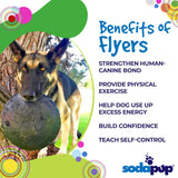 Magnum Bottle Top Flyer Rubber Frisbee for Heavy Chewers | Large | USA Made - SodaPup/True Dogs, LLC - Flyclothing LLC