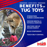 Heart on a String Dog Toy - Durable Rubber Tug Toy for Large Dogs | USA Made - SodaPup/True Dogs, LLC - Flyclothing LLC