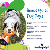 Pop Top Rubber Tug Toy for Interactive Play | Heavy Chewers | USA Made | SodaPup - SodaPup/True Dogs, LLC - Flyclothing LLC