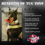 USA-K9 Grenade Shaped Rubber Dog Toy - Chew, Treat Dispenser & Tug Toy | USA - SodaPup/True Dogs, LLC - Flyclothing LLC