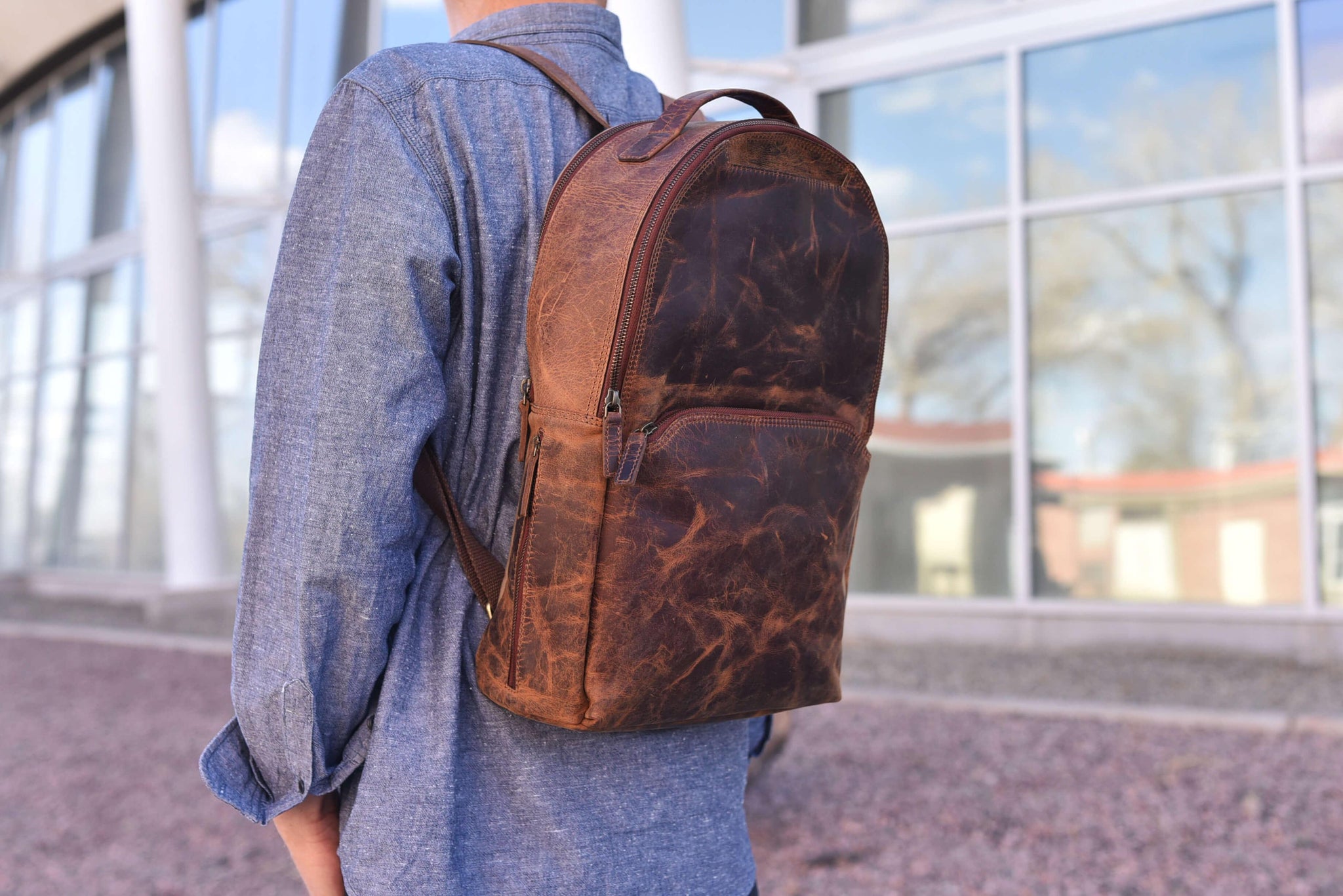 Executive Backpack - Kiko Leather - Flyclothing LLC
