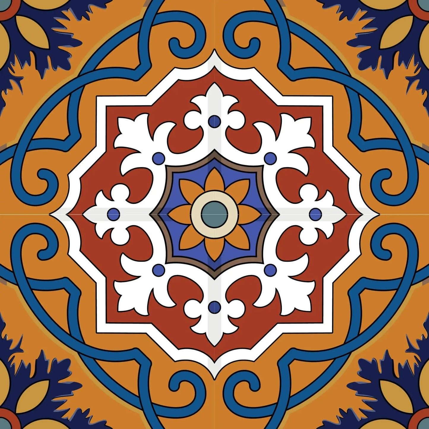 4" X 4" Old World Ole Peel and Stick Tiles - Homeroots - Flyclothing LLC