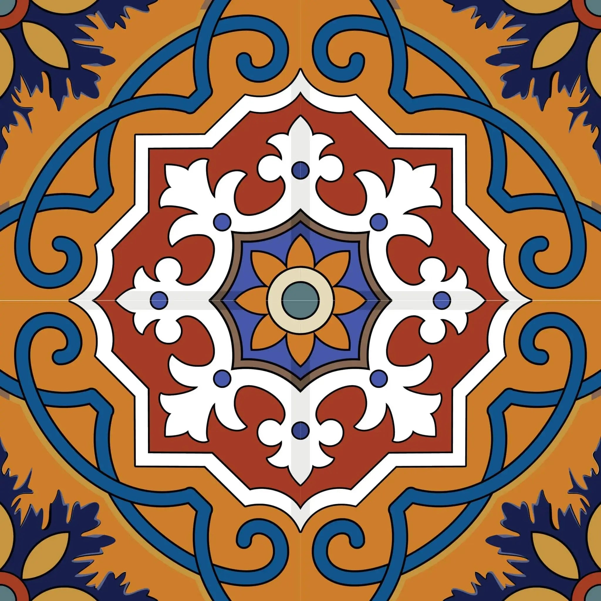 4" X 4" Old World Ole Peel and Stick Tiles - Homeroots - Flyclothing LLC