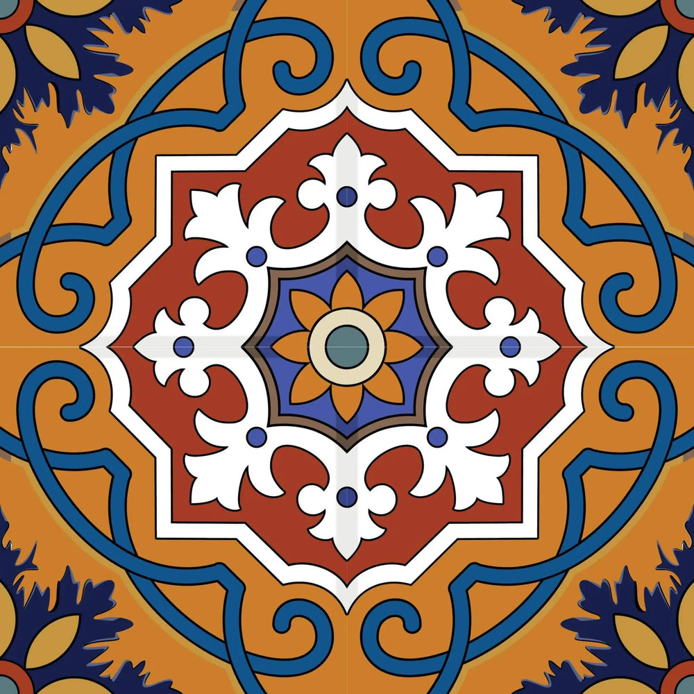 4" X 4" Old World Ole Peel and Stick Tiles - Homeroots - Flyclothing LLC