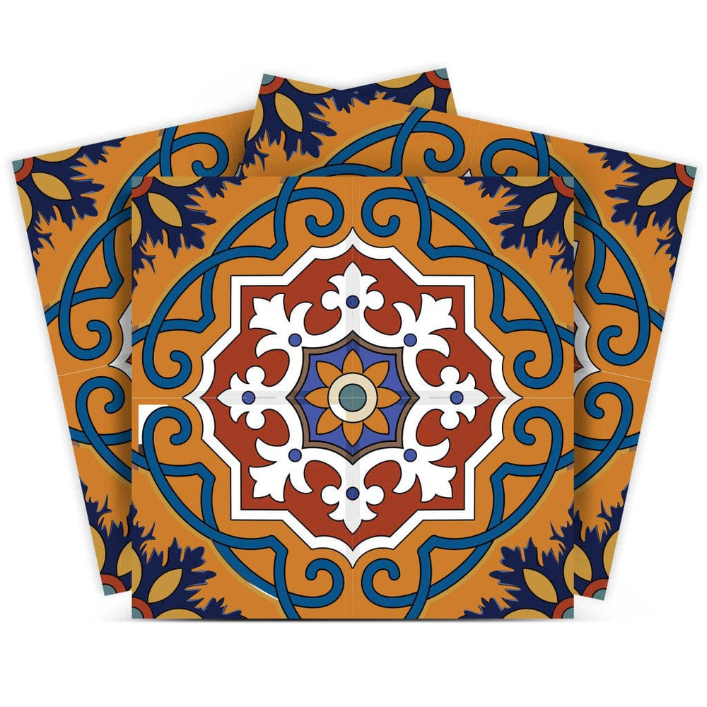 4" X 4" Old World Ole Peel and Stick Tiles - Homeroots - Flyclothing LLC