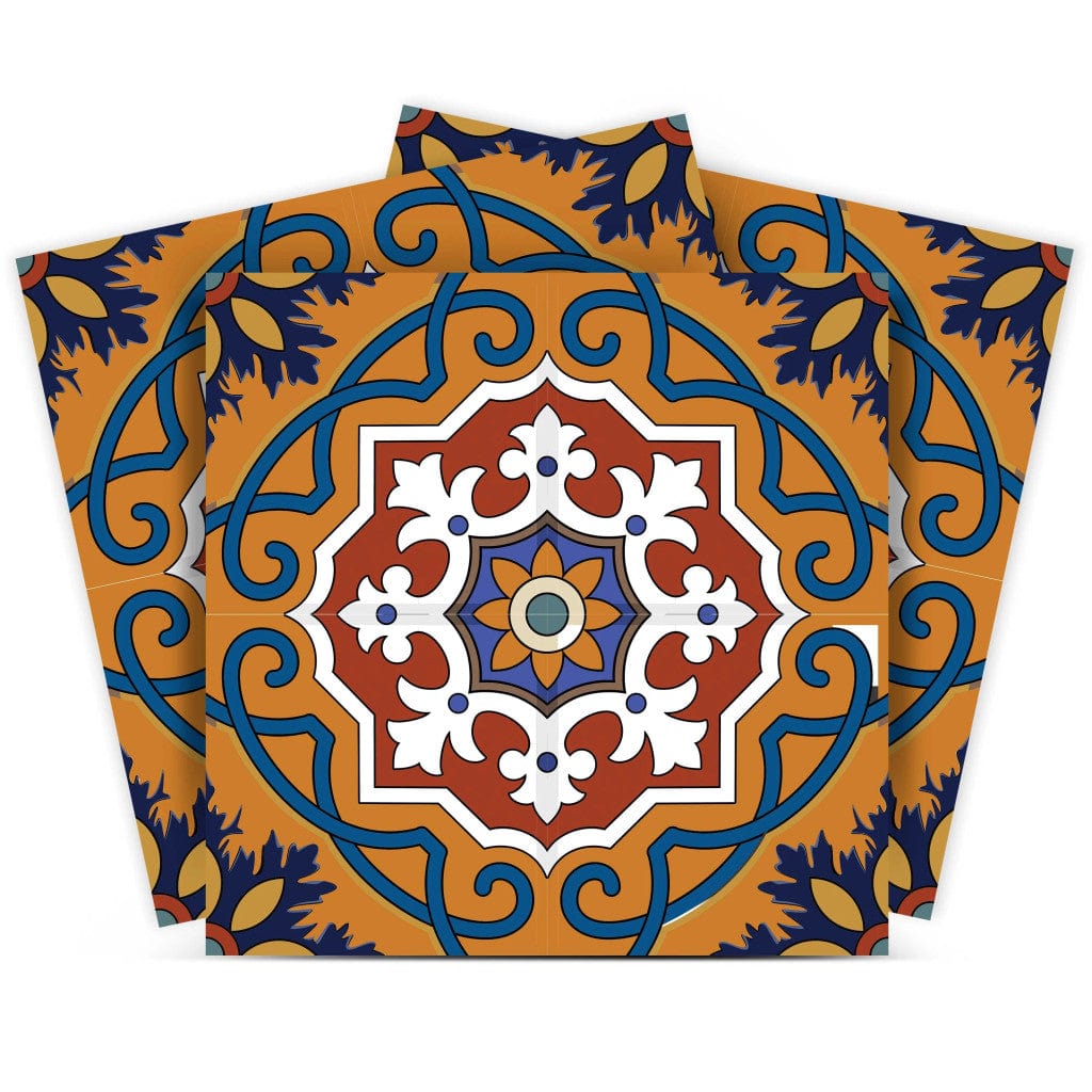 5" X 5" Old World Ole Peel and Stick Tiles - Homeroots - Flyclothing LLC