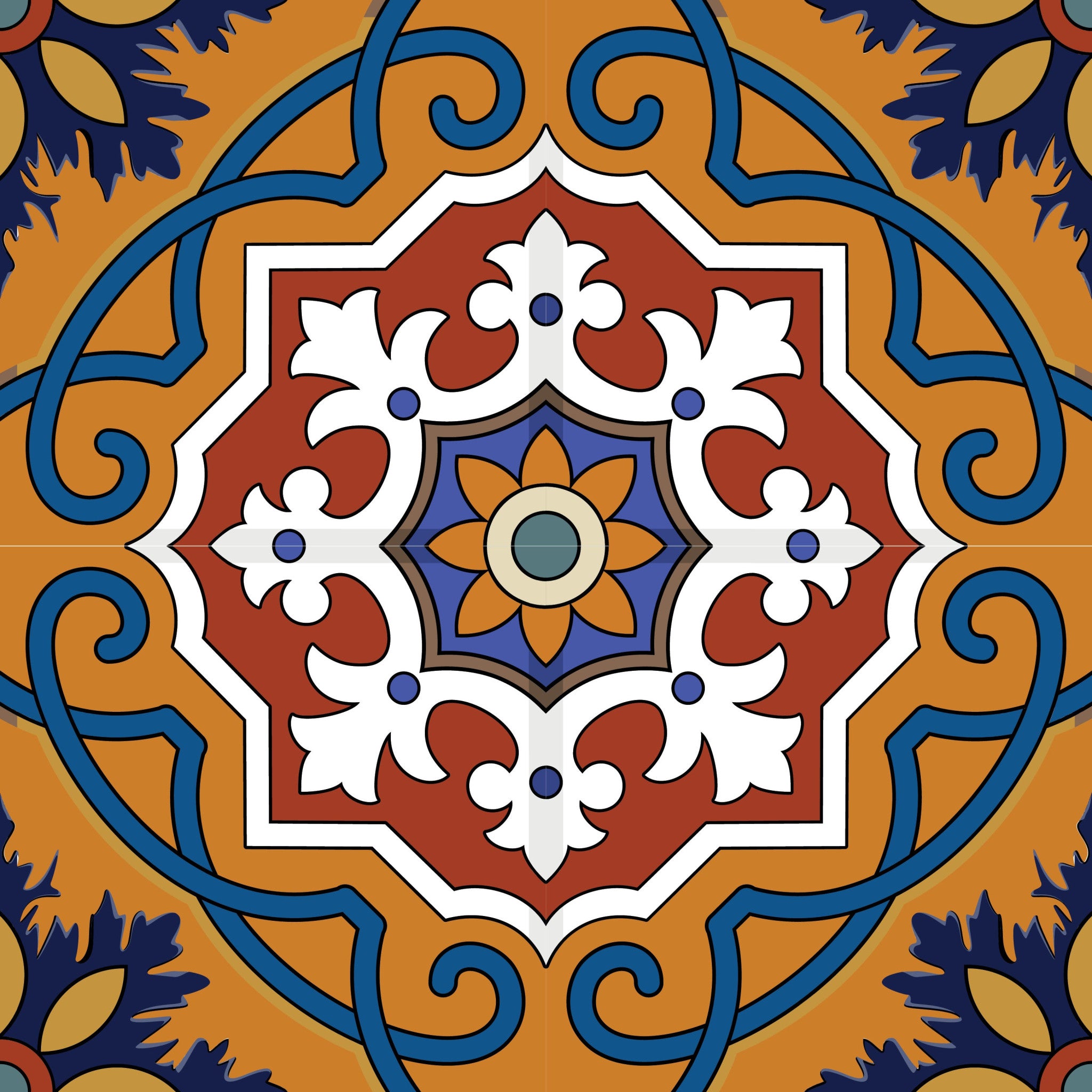 5" X 5" Old World Ole Peel and Stick Tiles