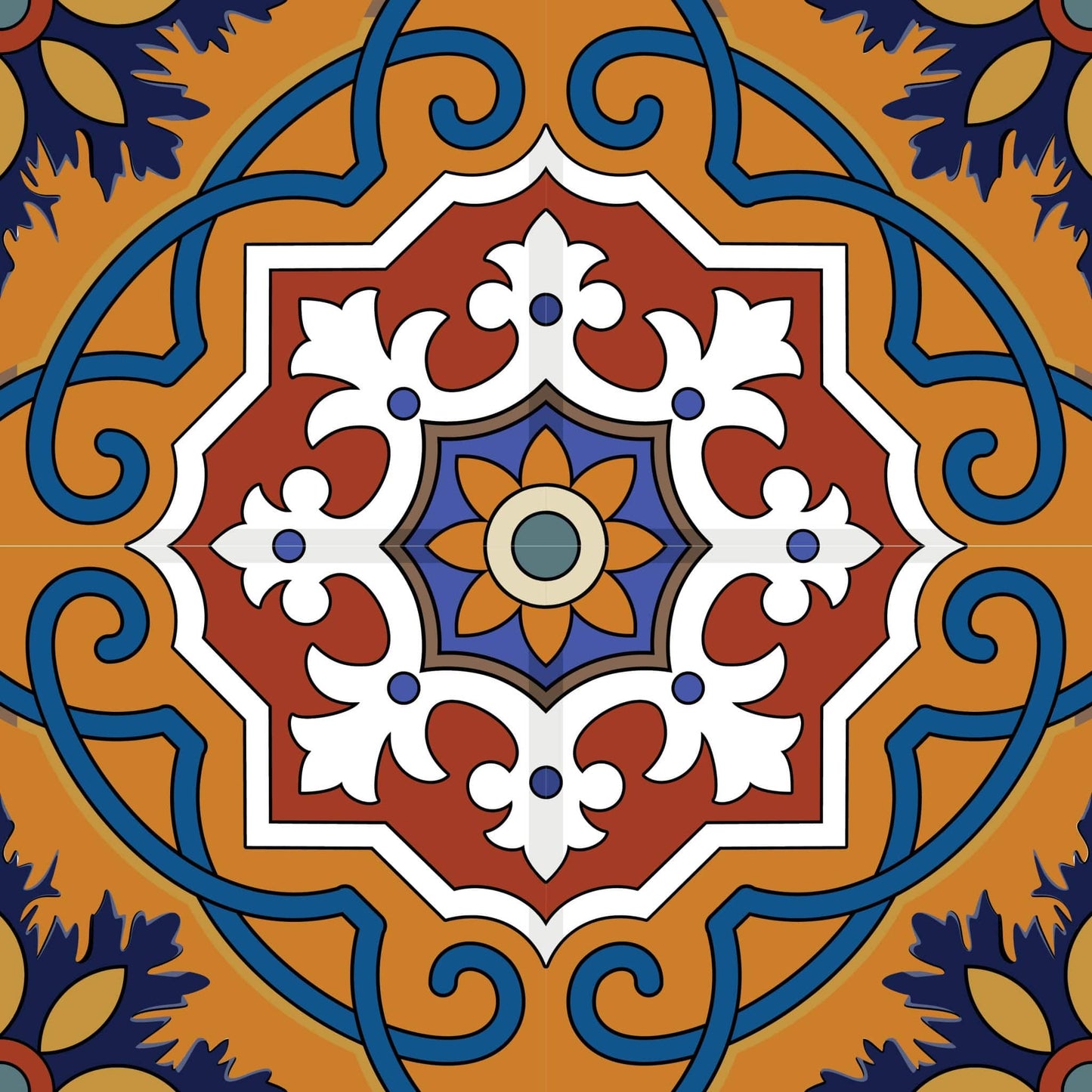 5" X 5" Old World Ole Peel and Stick Tiles - Homeroots - Flyclothing LLC