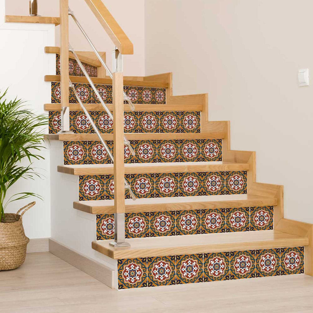 6" X 6" Old World Ole Peel and Stick Tiles - Homeroots - Flyclothing LLC