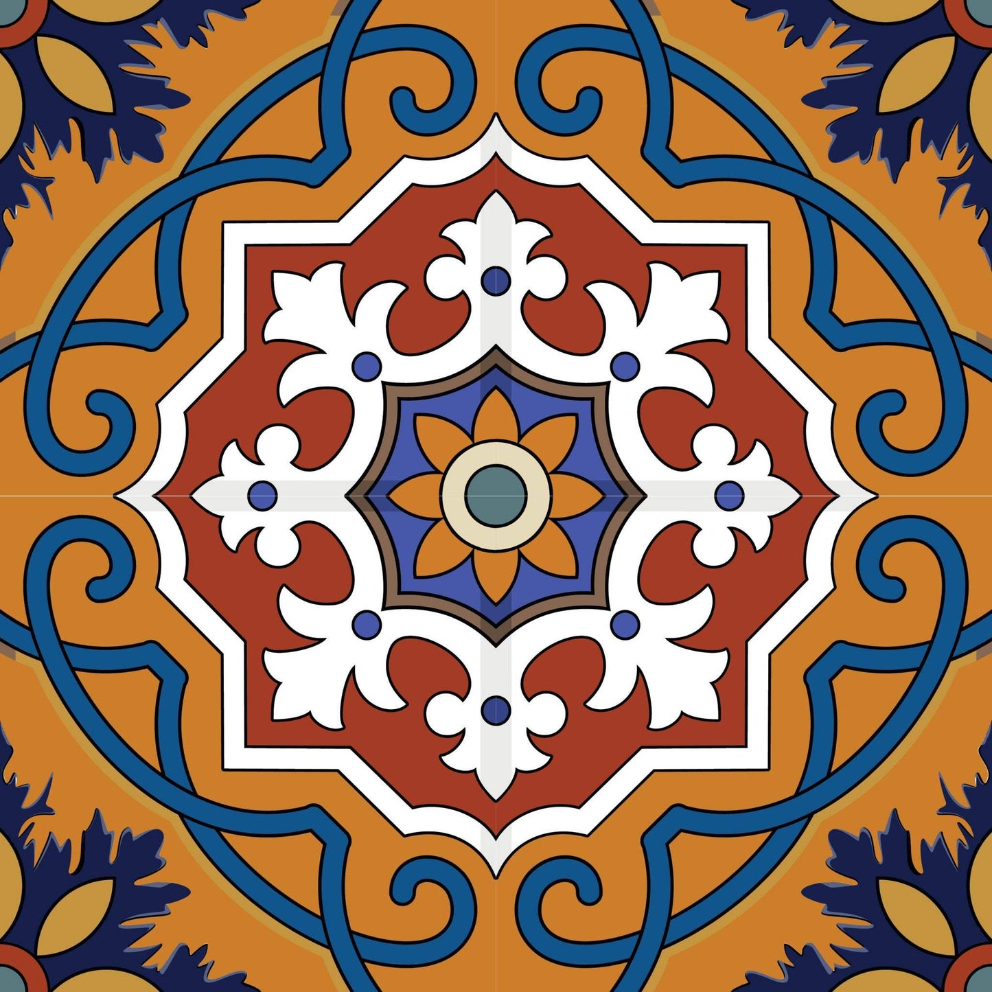 8" X 8" Old World Ole Peel and Stick Tiles - Homeroots - Flyclothing LLC