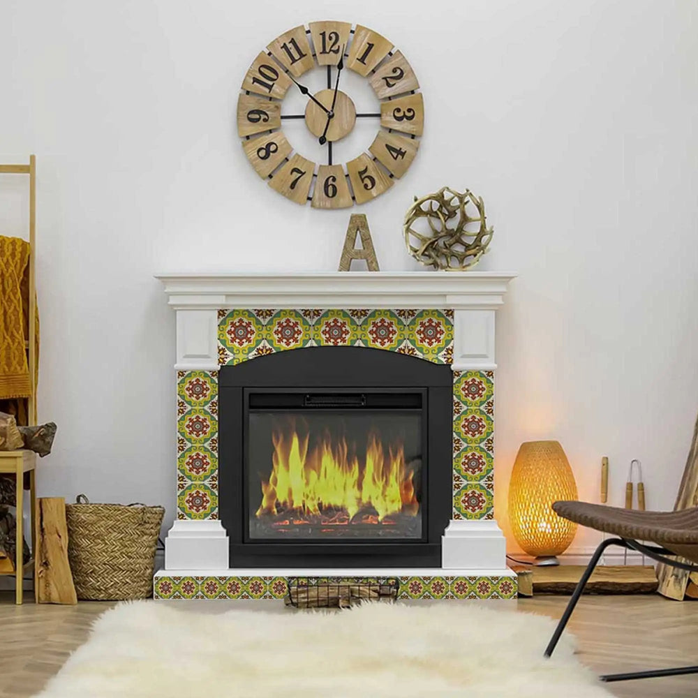 5" X 5" Fortuna Peel and Stick Removable Tiles - Homeroots