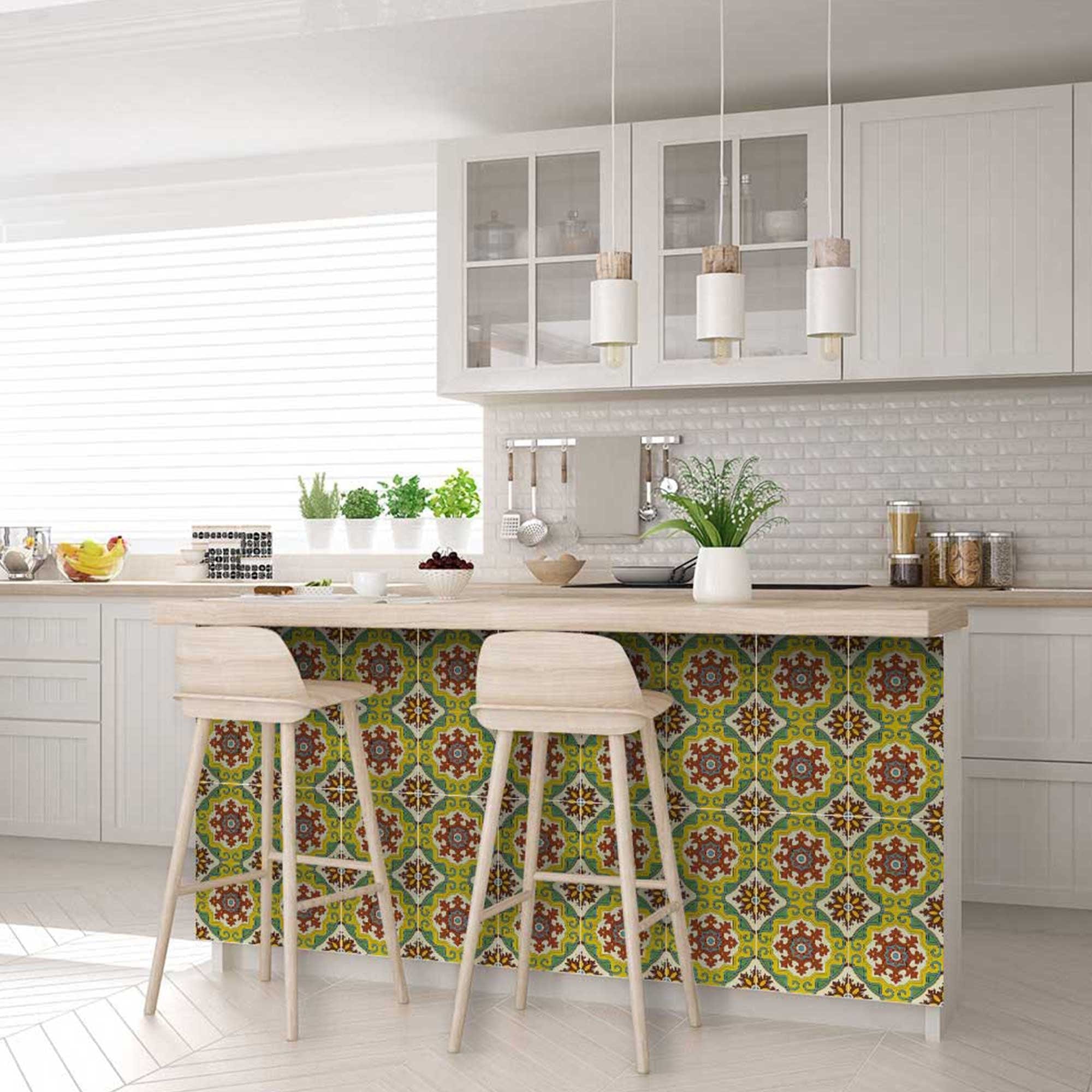 6" X 6" Fortuna Peel and Stick Removable Tiles - Homeroots