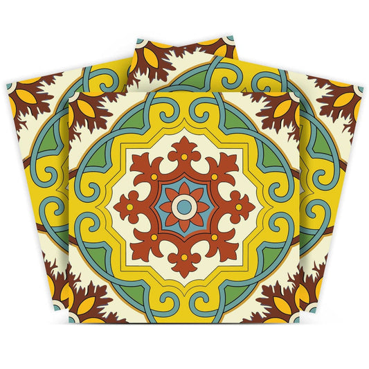 6" X 6" Fortuna Peel and Stick Removable Tiles - Homeroots