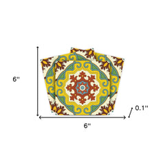 6" X 6" Fortuna Peel and Stick Removable Tiles - Homeroots
