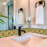7" X 7" Fortuna Peel and Stick Removable Tiles - Homeroots - Flyclothing LLC