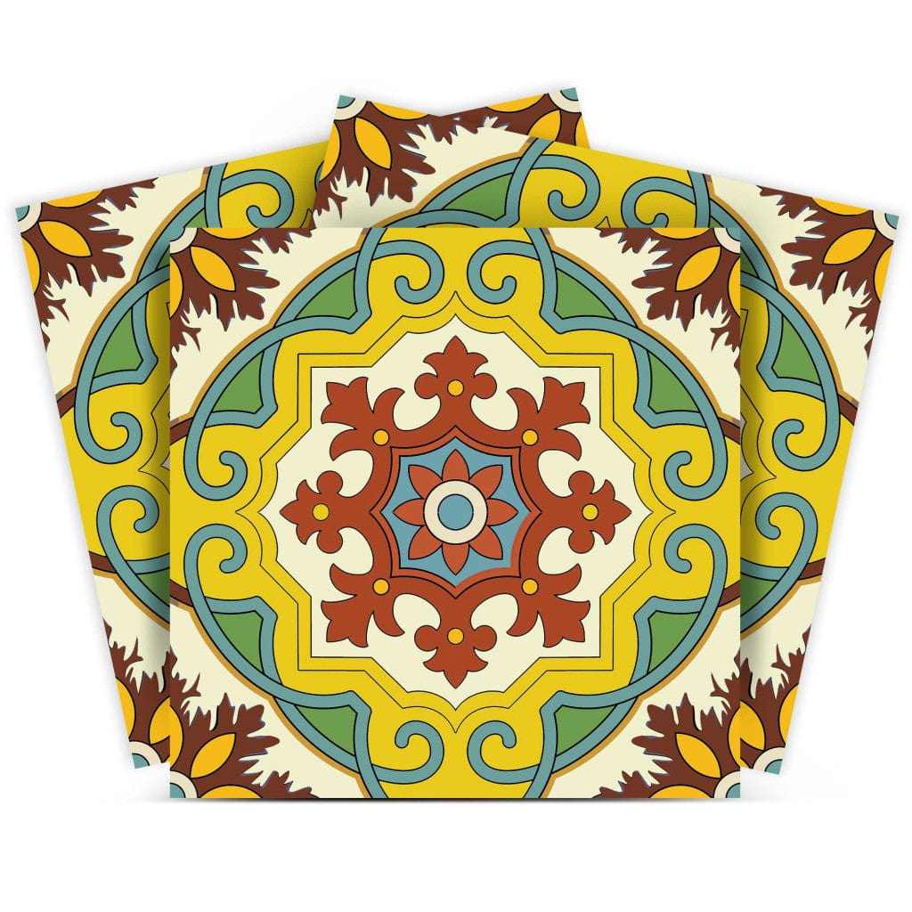 7" X 7" Fortuna Peel and Stick Removable Tiles - Homeroots - Flyclothing LLC