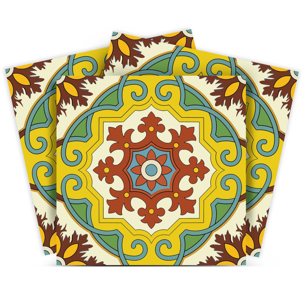 8" X 8" Fortuna Peel and Stick Removable Tiles - Homeroots - Flyclothing LLC