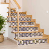5" X 5" Azul Flora Peel and Stick Removable Tiles - Homeroots - Flyclothing LLC