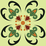 7" X 7" Auguri Flora Peel and Stick Removable  Tiles - Homeroots