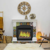 8" X 8" Auguri Flora Peel and Stick Removable Tiles - Homeroots - Flyclothing LLC