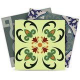 8" X 8" Auguri Flora Peel and Stick Removable Tiles - Homeroots - Flyclothing LLC