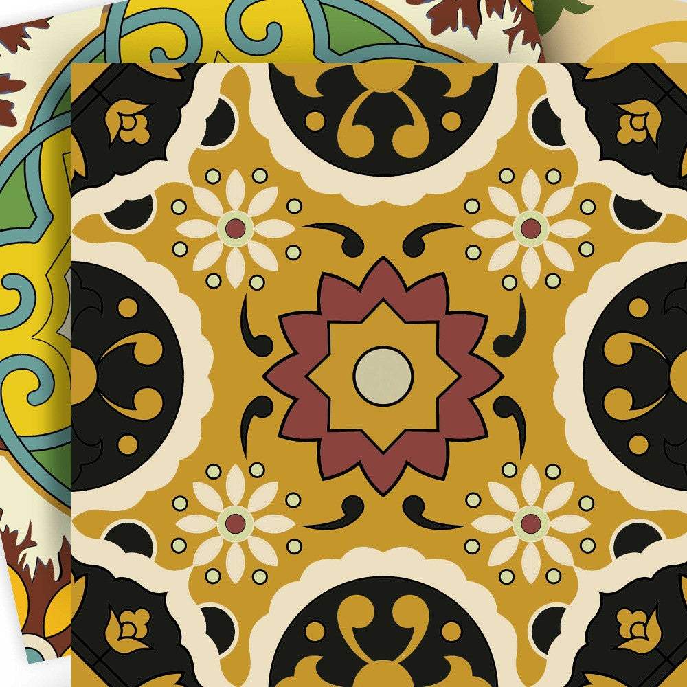 5" X 5" Auguri Mix Peel and Stick Removable Tiles - Homeroots - Flyclothing LLC