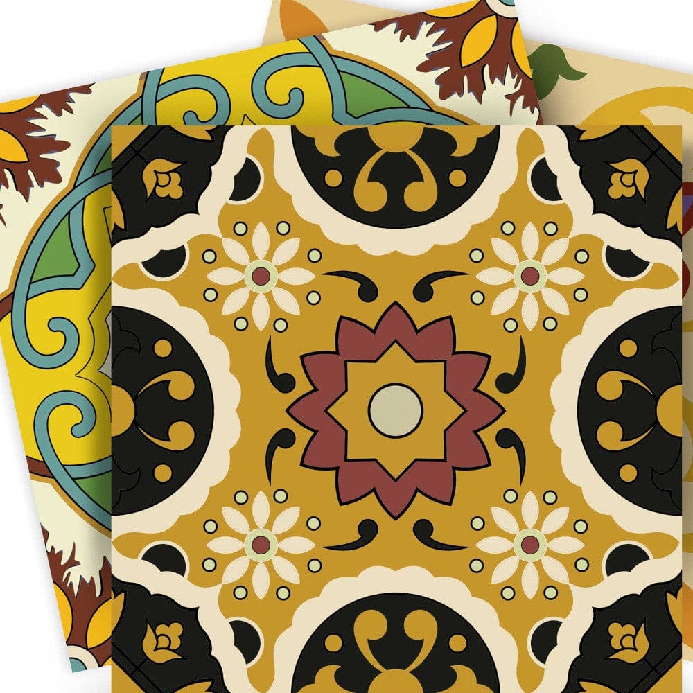 8" X 8" Auguri Mix Peel and Stick Removable  Tiles - Homeroots