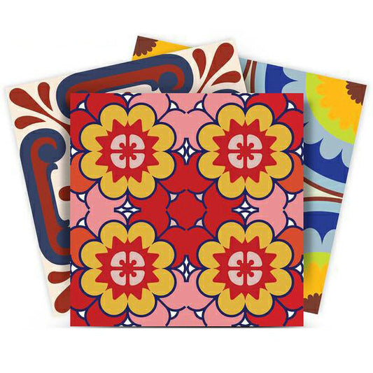 6" X 6" Auguri Geo Peel and Stick Removable  Tiles - Homeroots