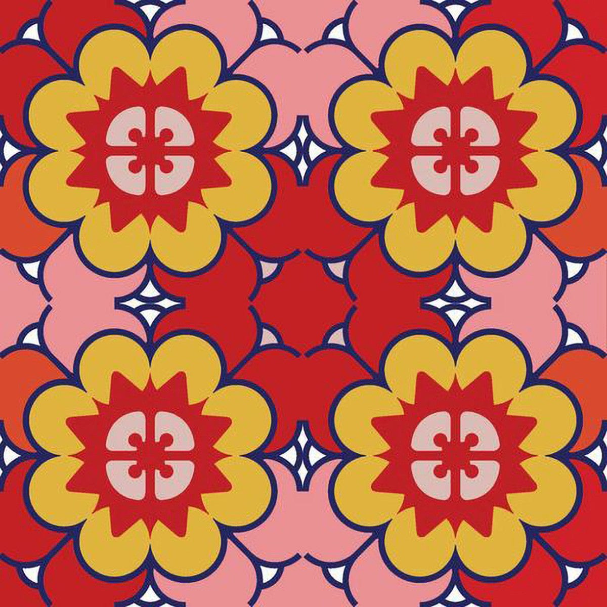 6" X 6" Auguri Geo Peel and Stick Removable  Tiles - Homeroots