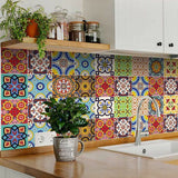 8" X 8" Auguri Geo Peel and Stick Removable Tiles - Homeroots - Flyclothing LLC