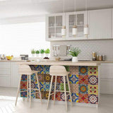 8" X 8" Auguri Geo Peel and Stick Removable Tiles - Homeroots - Flyclothing LLC