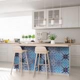 6" X 6" Mediterranean Blues Mosaic Peel and Stick Tiles - Homeroots - Flyclothing LLC
