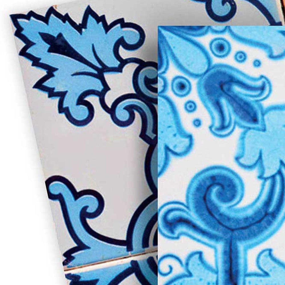 7" X 7" Mediterranean Blues Mosaic Peel and Stick Tiles - Homeroots - Flyclothing LLC