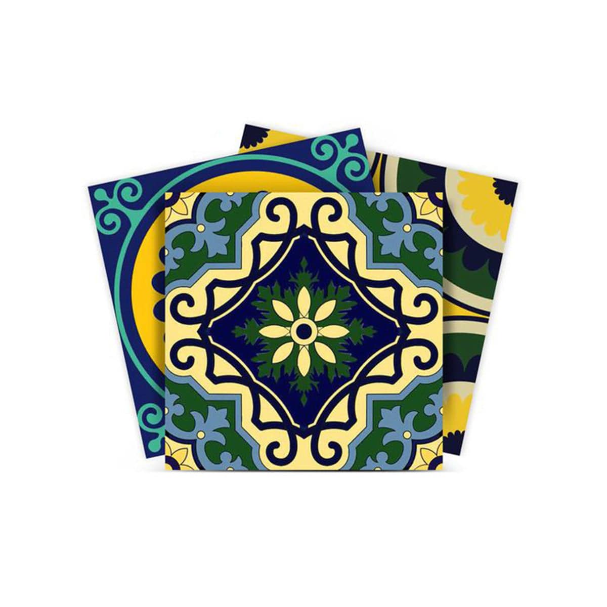 5" X 5" Euro Mosaic Peel and Stick Removable Tiles - Homeroots - Flyclothing LLC