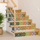 6" X 6" Euro Mosaic Peel and Stick Removable Tiles - Homeroots - Flyclothing LLC