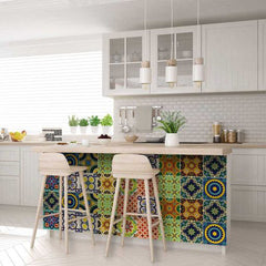 7" X 7" Euro Mosaic Peel and Stick Removable Tiles - Homeroots