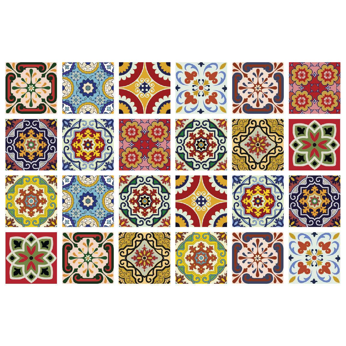4" X 4" Mediterra Mosaic Peel and Stick Tiles - Homeroots - Flyclothing LLC