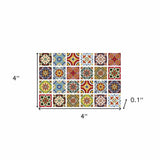 4" X 4" Mediterra Mosaic Peel and Stick Tiles - Homeroots - Flyclothing LLC