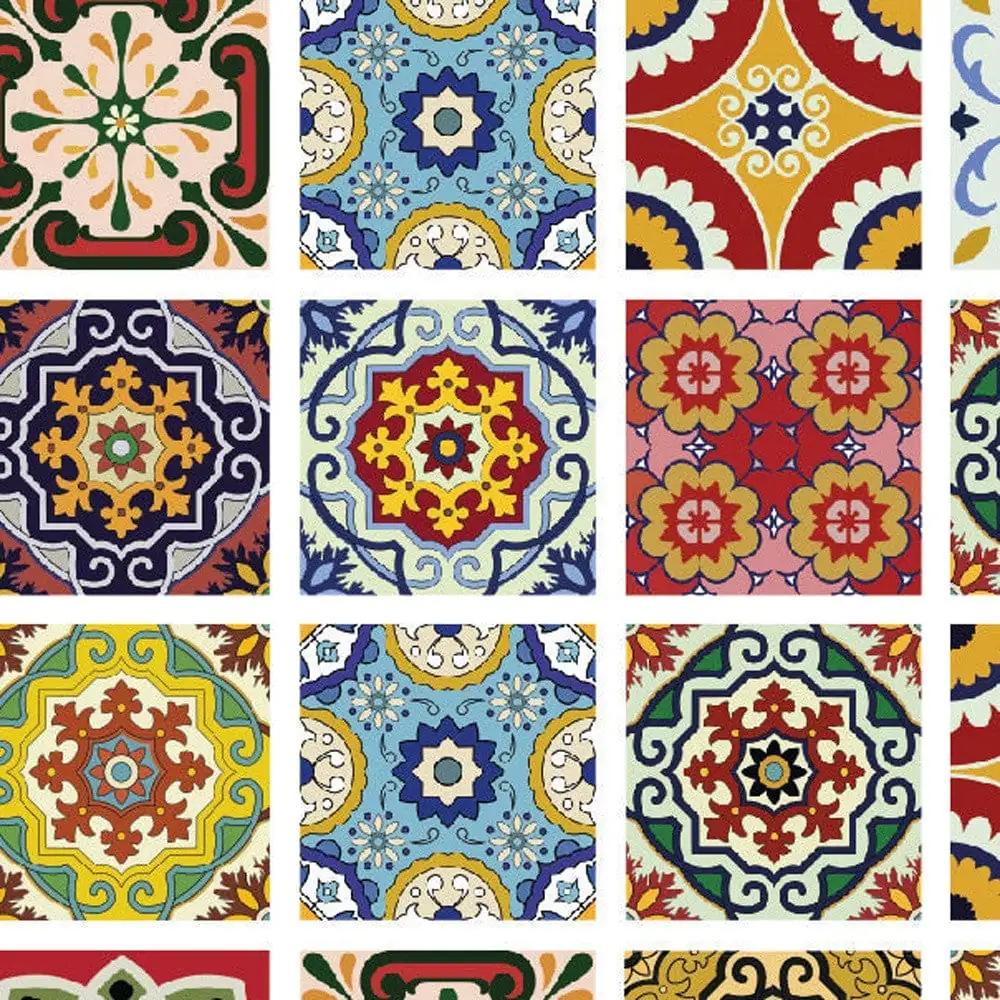 5" X 5" Mediterra Mosaic Peel and Stick Tiles - Homeroots - Flyclothing LLC