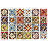 7" X 7" Mediterra Mosaic Peel and Stick Tiles - Homeroots - Flyclothing LLC